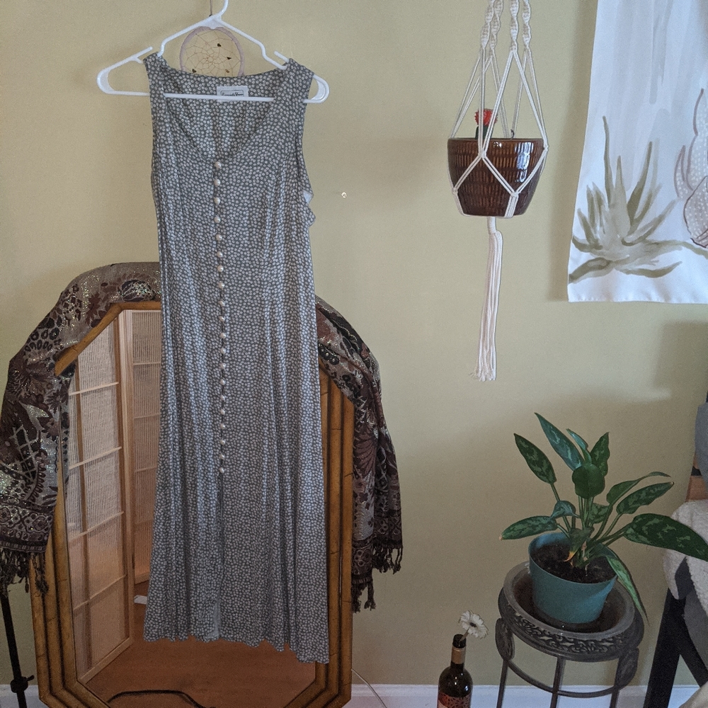 Vintage floral maxi dress